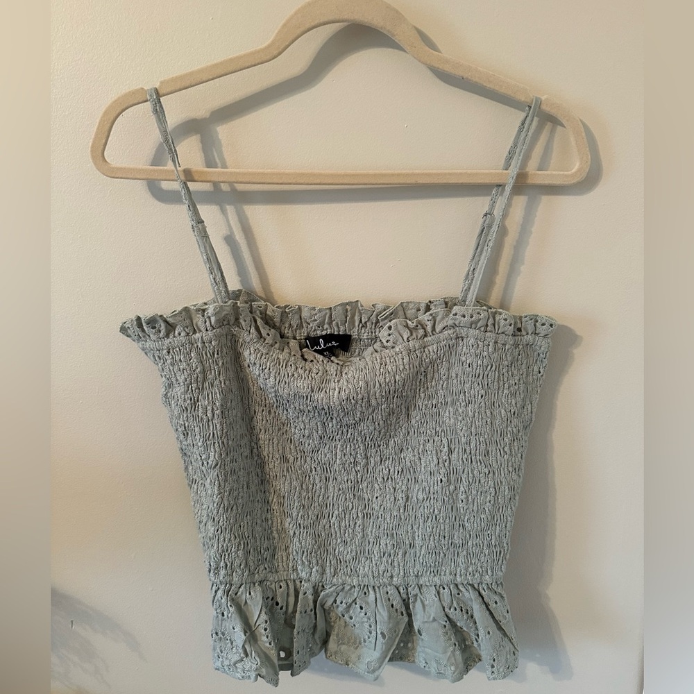 Lulu’s Cropped Strappy Shirt